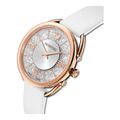 Reloj-Crystalline-Glam-Correa-de-piel-blanco-tono-oro-rosa