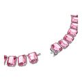 Collar-Millenia-Cristales-talla-octogonal-Rosa-Baño-de-rodio