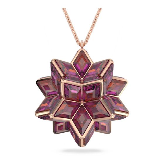 Colgante-Curiosa-Cristales-geometricos-Rosa-Baño-tono-oro-rosa