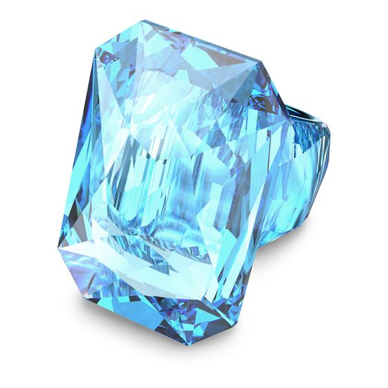 Anillo-de-coctel-Lucent-Cristal-de-gran-tamaño-Azul