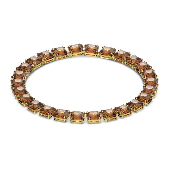 Collar-Millenia-Cristales-de-talla-cuadrado-Amarillo-Baño-tono-oro