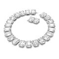 Collar-Millenia-Cristales-talla-octagonal-Blanco-Baño-de-rodio