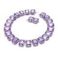Collar-Millenia-Cristales-talla-octagonal-Morado-Baño-de-rodio