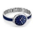Reloj-Crystalline-Delight-brazalete-de-metal-azul-acero-inoxidable
