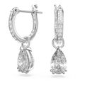 Pendientes-de-aro-Millenia-Talla-pera-Blancos-Baño-de-rodio